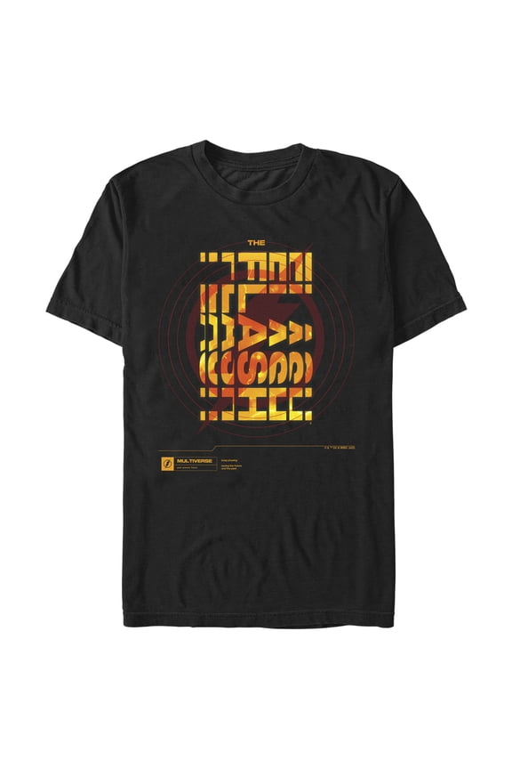 Men's The Flash File Logo Graphic Tee Black X Large