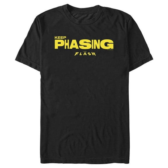 Men's The Flash Keep Phasing Graphic Tee Black X Large