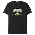 thumbnail image 1 of Men's The Flash Lightning Batman Logo  Graphic Tee Black Small, 1 of 5