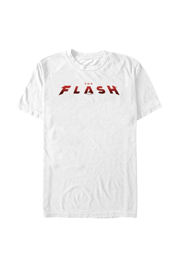 Men's The Flash Movie Official Logo  Graphic Tee White Medium