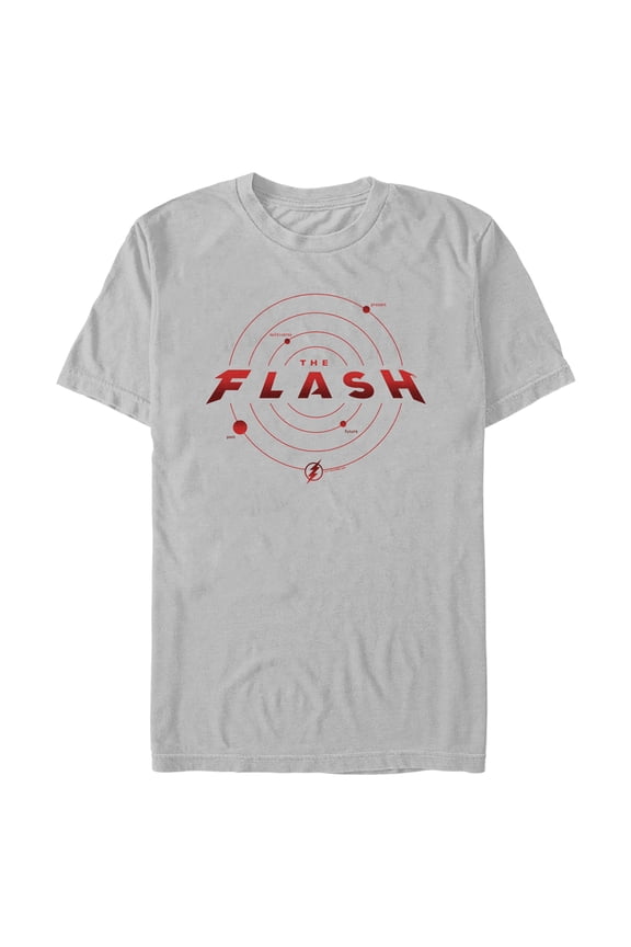 Men's The Flash Multiverse Logo Graphic Tee Silver 2X Large