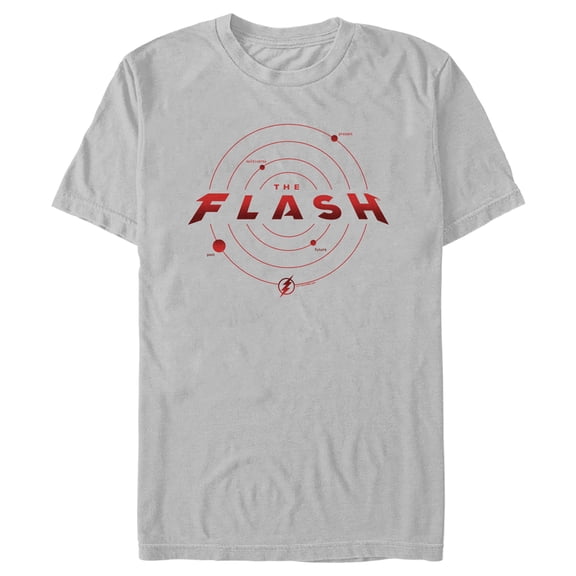 Men's The Flash Multiverse Logo Graphic Tee Silver X Large