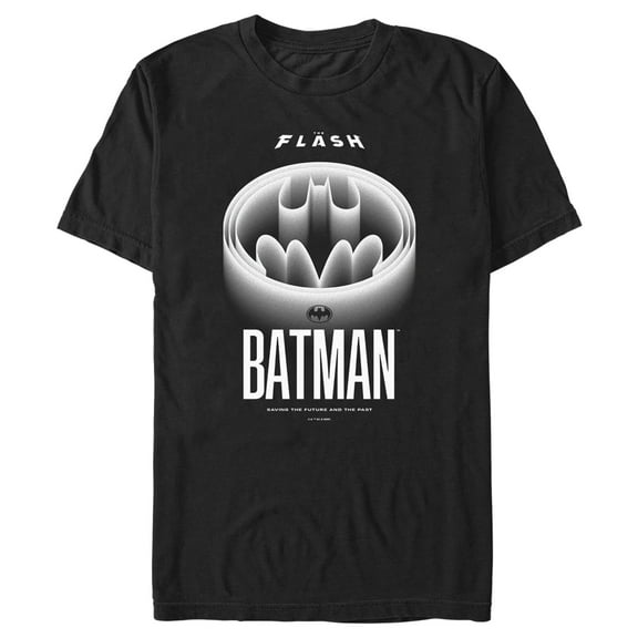Men's The Flash Official Superhero Logos  Graphic Tee Black 2X Large