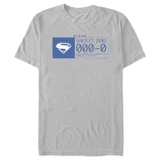 Mens The Flash Supergirl Subject Zero Blue Graphic Tee Silver X Large