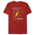 thumbnail image 1 of Men's The Flash Vibrate Your Molecules  Graphic Tee Red Small, 1 of 5