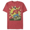 thumbnail image 1 of Men's The Flash Vintage Frame  Graphic Tee Red Heather 2X Large, 1 of 4