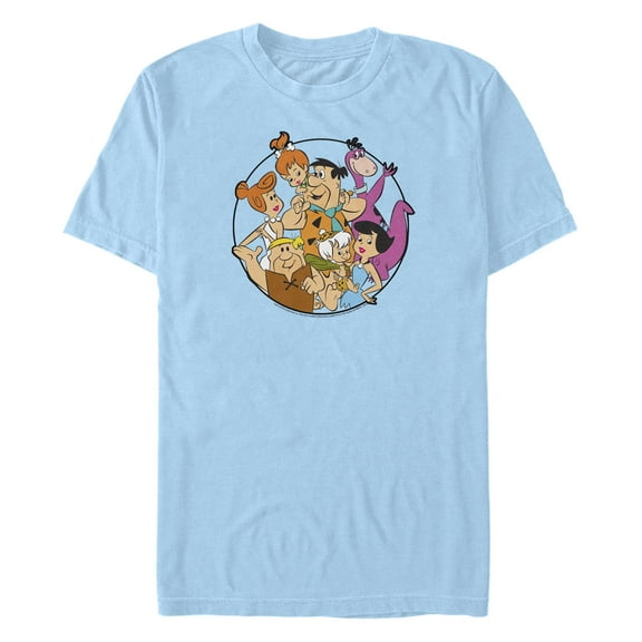 Men's The Flintstones Circled Neighbors  Graphic T-Shirt