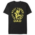 thumbnail image 1 of Men's The Flintstones Father's Day Fred Flintstone Yabba Dabba Doo  Graphic Tee Black 2X Large, 1 of 5