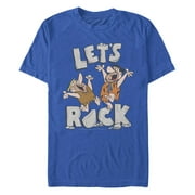 Mens The Flintstones Fred And Pablo Rock Graphic T-Shirt