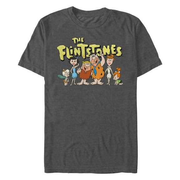 Men's The Flintstones Group Shot  Graphic T-Shirt
