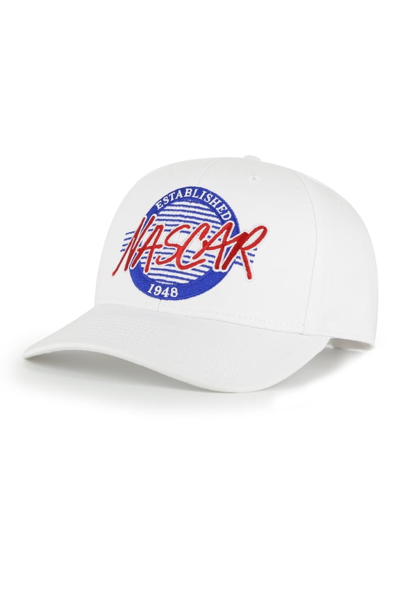 Men's The Game White NASCAR EST. 1948 Circle Mid-Pro Adjustable Hat