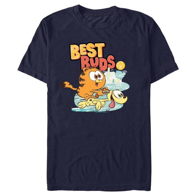 Tee Shirt Garfield En Coton - Vêtement Décontracté Héros Cartoon