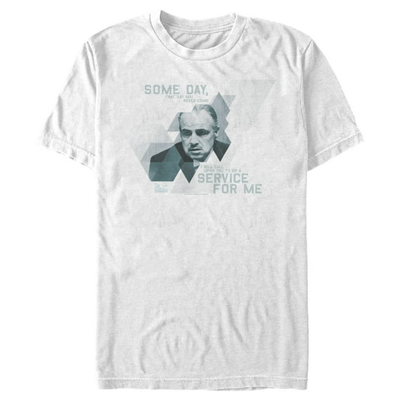 Men's The Godfather Corleone Service For Me Graphic Tee White 3X Large