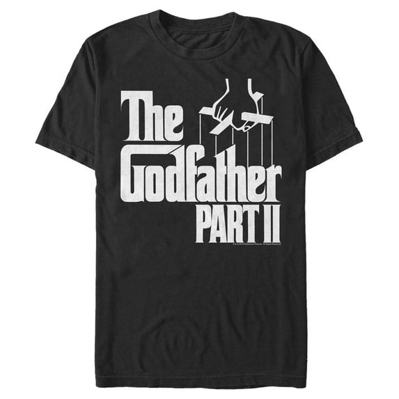 Men's The Godfather Puppet Master Graphic Tee Black Small