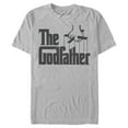 thumbnail image 1 of Men's The Godfather Puppet Master Logo Graphic Tee Silver Medium, 1 of 3