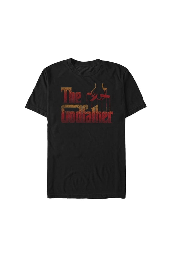 Men's The Godfather Puppet Master Vintage Logo Graphic Tee Black Medium