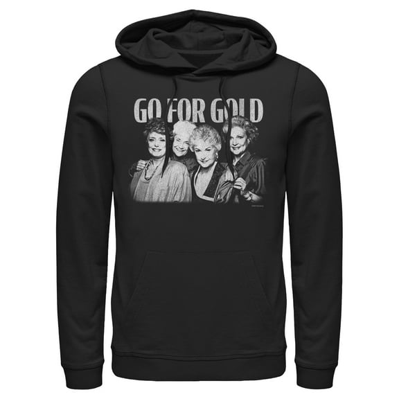 Men's The Golden Girls Go For Gold Retro  Pull Over Hoodie