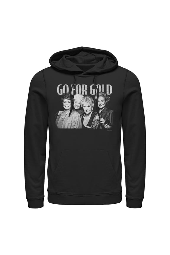 Men's The Golden Girls Go For Gold Retro Pull Over Hoodie