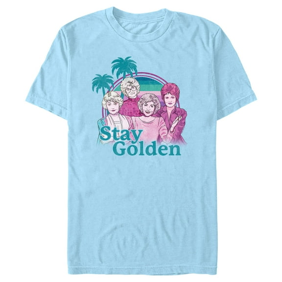 Men's The Golden Girls Tropical Stay Golden Cartoon  Graphic T-Shirt