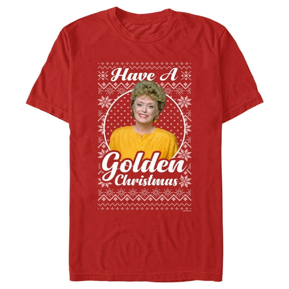 Men's The Golden Girls Ugly Christmas Blanche Portrait Graphic T-Shirt