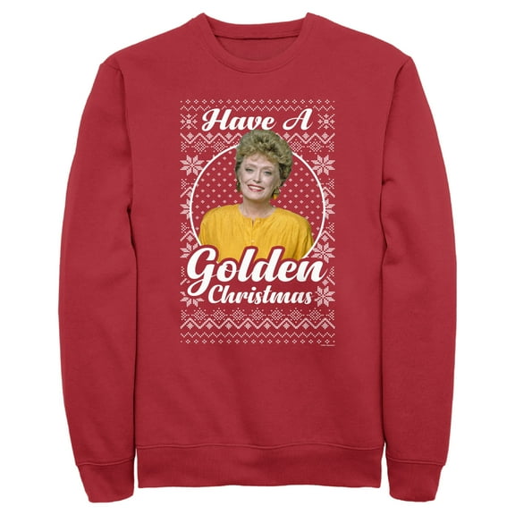 Men's The Golden Girls Ugly Christmas Blanche Portrait  Sweatshirt
