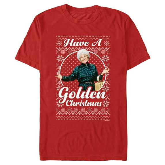 Men's The Golden Girls Ugly Christmas Sophia Portrait Graphic T-Shirt