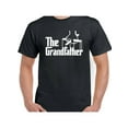 thumbnail image 1 of Men's "The Grandfather" T-Shirt - Humorous Father's Day & Birthday Gift, Regular Fit, Black Cotton Tee with Rocking Chairs Graphic, Machine Washable, 1 of 7