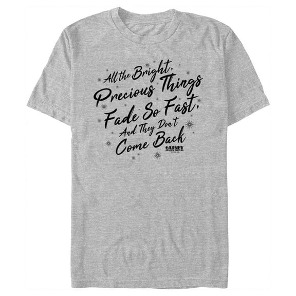 Men's The Great Gatsby All the Bright Precious Things Quote  Graphic Tee Athletic Heather Small