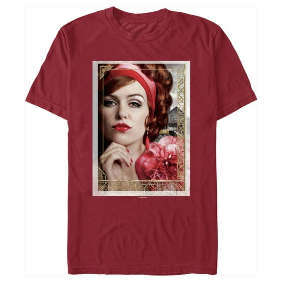 Men's The Great Gatsby Myrtle Wilson Poster  Graphic Tee Cardinal Large