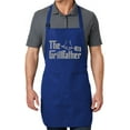 thumbnail image 1 of Men's The Grillfather Full-Length Apron with Pockets - Royal Blue, 1 of 2