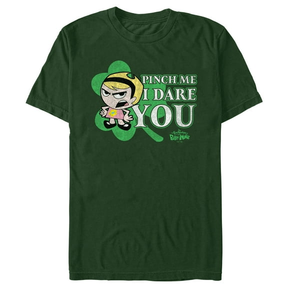 Men's The Grim Adventures of Billy & Mandy Pinch Me I Dare You Graphic Tee Dark Green 3X Large