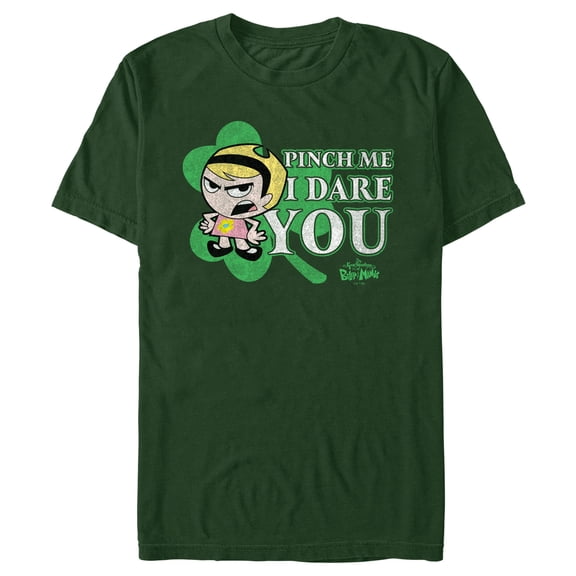 Men's The Grim Adventures of Billy & Mandy Pinch Me I Dare You  Graphic Tee Dark Green Medium