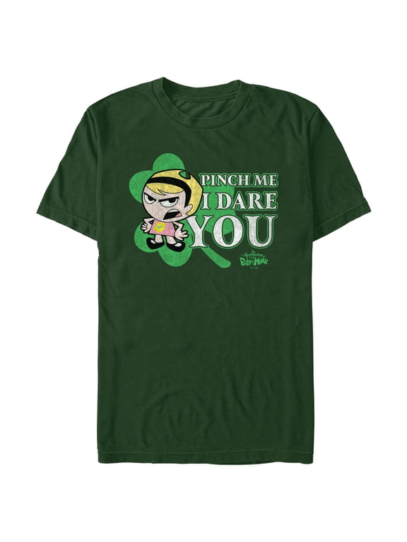 Men's The Grim Adventures of Billy & Mandy Pinch Me I Dare You Graphic Tee Dark Green Medium
