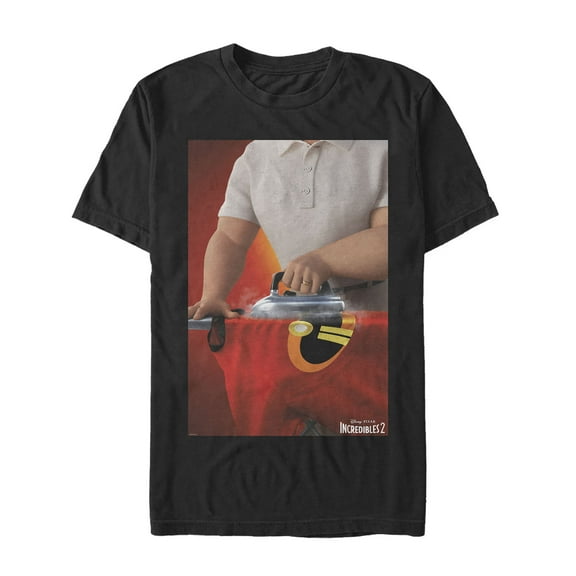 Men's The Incredibles 2 Costume Ironing Graphic Tee Black Small