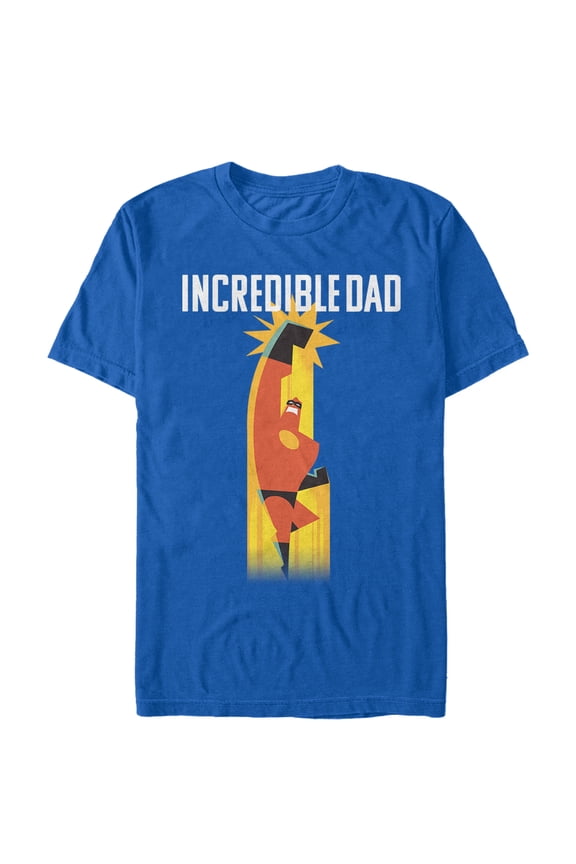 Men's The Incredibles 2 Incredible Dad Geometric Graphic Tee Royal Blue X Large
