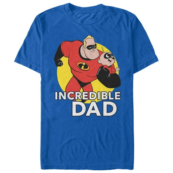 Men's The Incredibles 2 Incredible Dad Graphic Tee Royal Blue Large