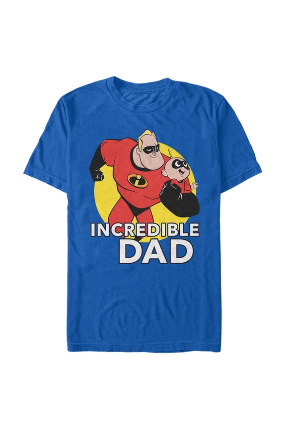 Men's The Incredibles 2 Incredible Dad Graphic Tee Royal Blue X Large