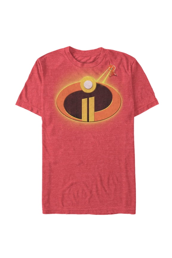 Men's The Incredibles 2 Jack-Jack Logo Graphic Tee Red Heather Small