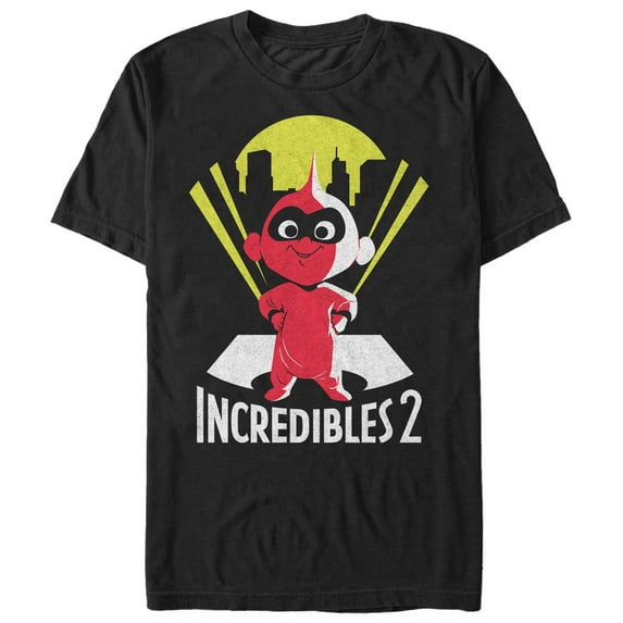 Men's The Incredibles 2 Jack-Jack Pose Graphic Tee Black X Large