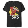 thumbnail image 1 of Men's The Incredibles 2 Jack-Jack and Mr. Incredible Best Dad Graphic Tee Black Small, 1 of 5