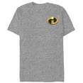 thumbnail image 1 of Men's The Incredibles 2 Logo Badge  Graphic Tee Athletic Heather 4X Large, 1 of 4