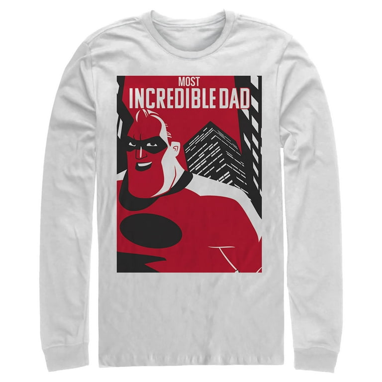 Men's The Incredibles Most Incredible Dad Skyscraper Long Sleeve