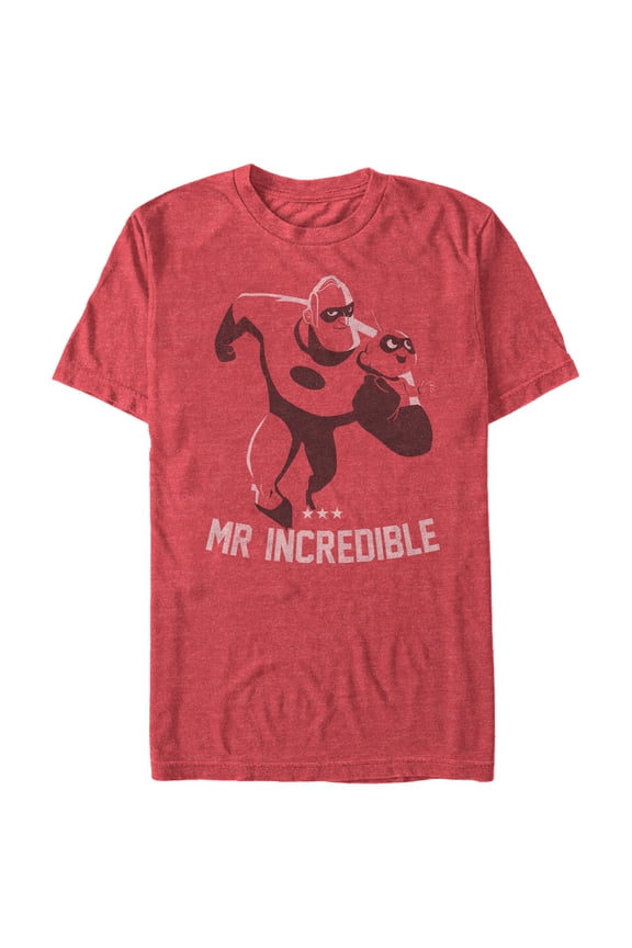 Men's The Incredibles 2 Mr. Incredible Ready Graphic Tee Red Heather Large
