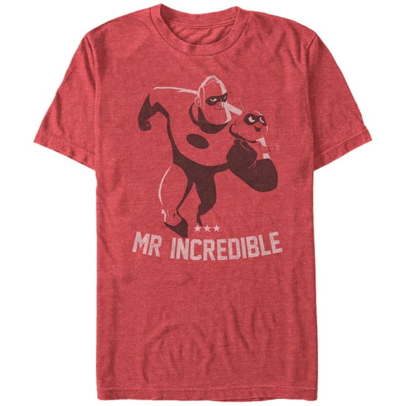 Men's The Incredibles 2 Mr. Incredible Ready  Graphic Tee Red Heather X Large