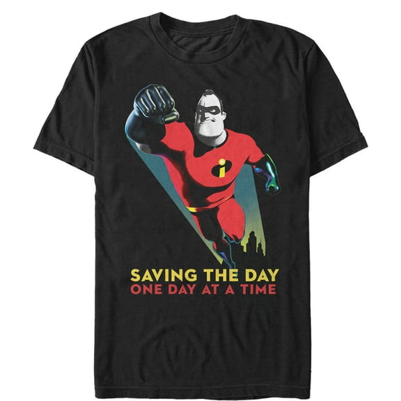 Men's The Incredibles 2 Save the Day  Graphic Tee Black 2X Large