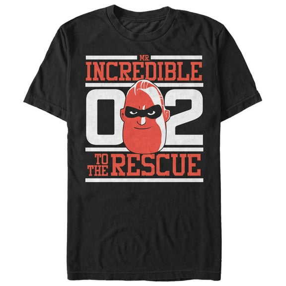 Men's The Incredibles 2 To the Rescue Graphic Tee Black Small