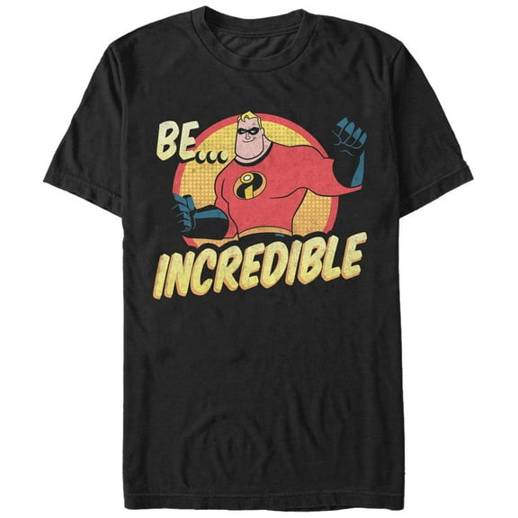 Men's The Incredibles Be Incredible  Graphic Tee Black Medium