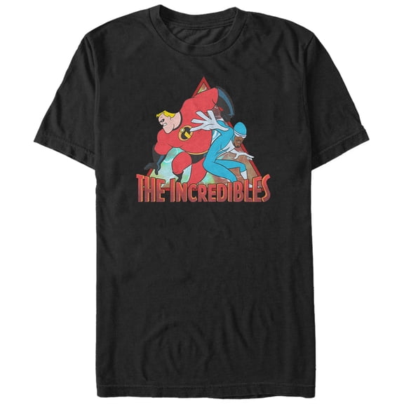 Men's The Incredibles Best Friend Heroes Graphic Tee Black Medium