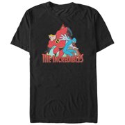 Mens The Incredibles Best Friend Heroes Graphic Tee Black Small