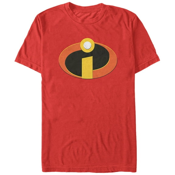 Men's The Incredibles Classic Logo  Graphic Tee Red Small